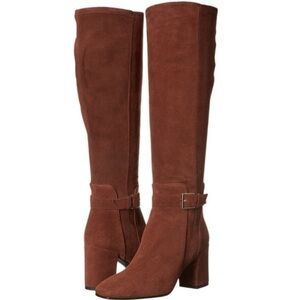 Kate Spade New York Oralie Dark Rust Kid Suede Stretch Suede Boots
